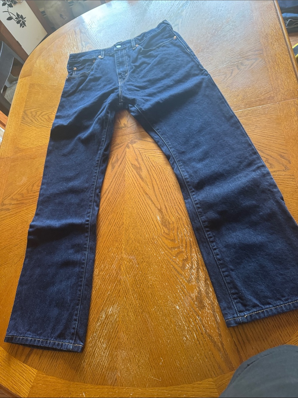 Levi's Men's Navy Blue Straight-Leg Jeans